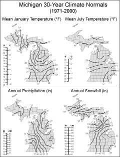 Michigan 30-Year Climate Normals